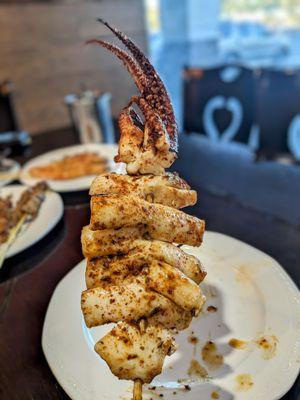 Squid skewer