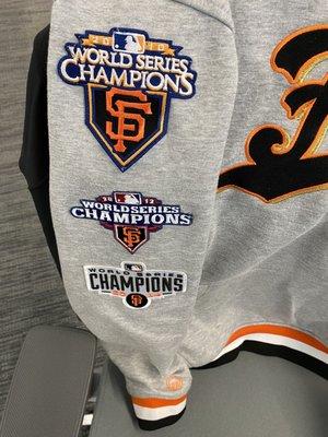 WS champs 2010, 2012, 2014 SF Giants