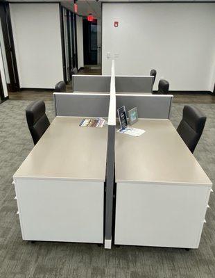 Dedicated Desks in open common area