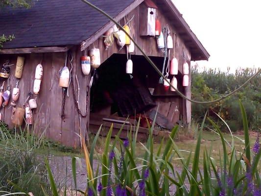 Nearby boathouse