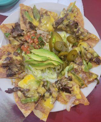 Nachos Compuestas with Fajitas