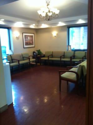 Comfy waiting room.