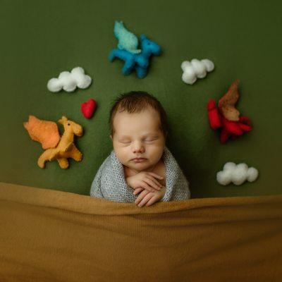 Newborn portrait by Icarus Photography