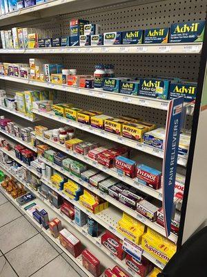 Full Line of Pain Relievers