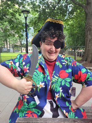 The pirate costume I put together at Boston Costume