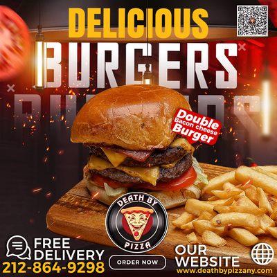 try our delicious burgers!