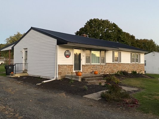 New textured metal roof