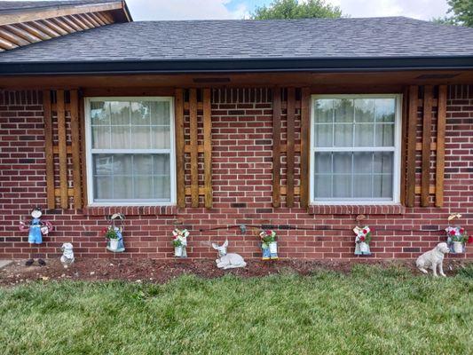 Windows of the same home.