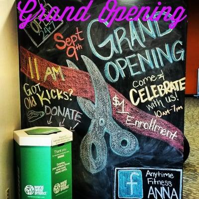 Grand opening Sept 9th will be $1 enrollment