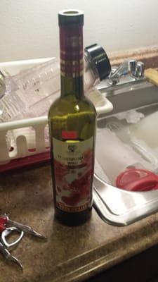 Armenian pomegranate wine from the Russian grocery store!