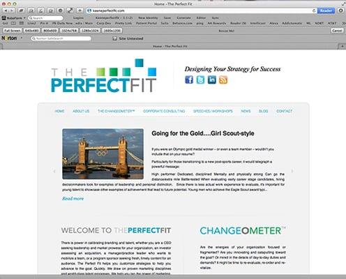 The PerfectFit web site