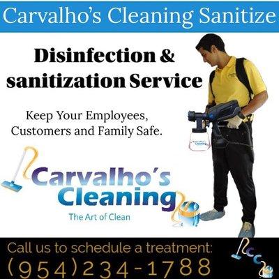 Our Sanitizing & Disinfecting Service provide our community a professional treatment EPA approved to combat the spread of virus and disease.