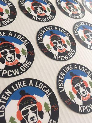 "Listen Like A Local" campaign for local public radio station KPCW. Love this hip dog!