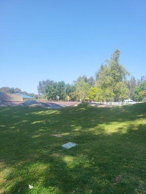 My 8 yr old enjoying this awesome pump track.