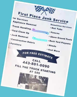 First Place Junk Services