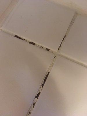 Grout repair peeling