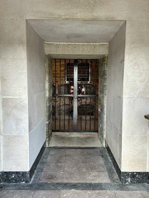 Shot inside toward tomb.