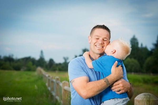 Father and Son Portrait by Irene Jones of ijphoto.