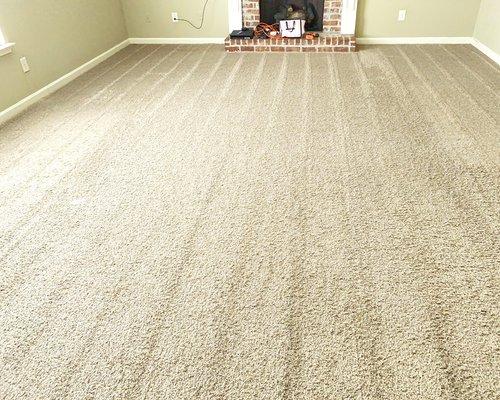 GCES dry carpet cleaning formula leaves carpet rejuvenated and clean