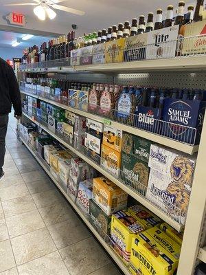 Beer, cider and seltzer selection