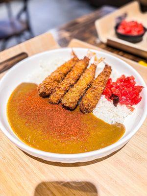 Fried Shrimp Curry Rice