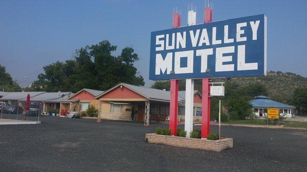 A west Texas vintage motel.