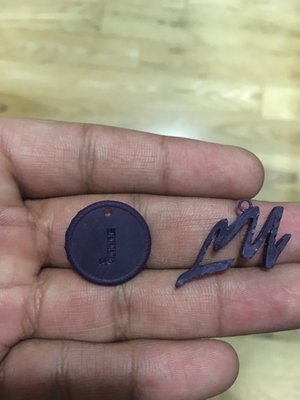 Custom 3D designed  and printed name and initial charms to later cast in Gold and Silver