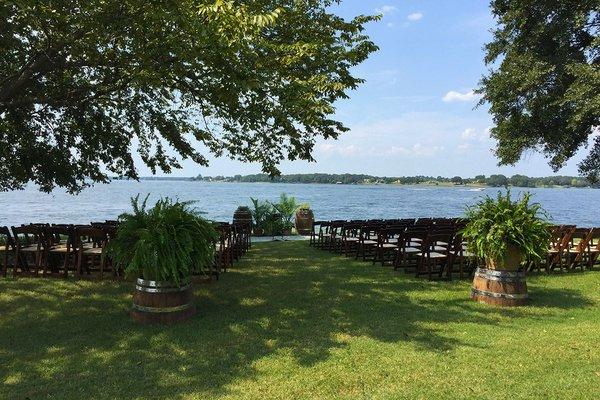 Lake view ceremony