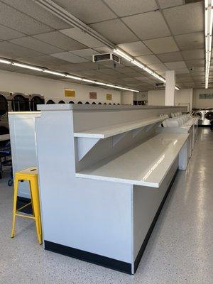 New bulkhead with folding tables