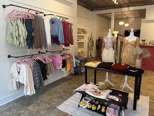 an overview of our trendy clothing boutique for college girls!