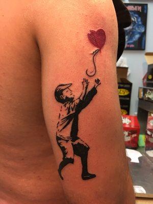 Banksy inspired tattoo