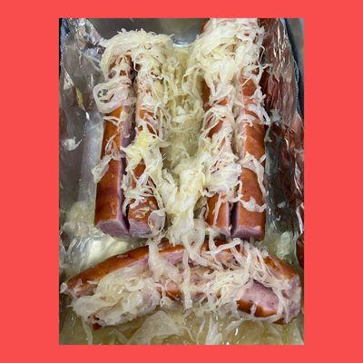 Kielbasa with sauerkraut