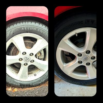 Before and After- Toyota Wheels