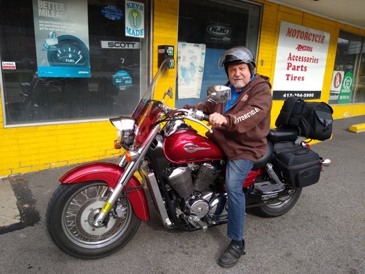 George, (ex manager), photo taken March of 2020, after store had closed for good.