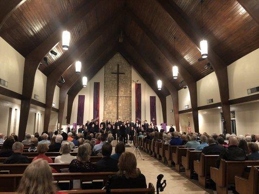 Valparaiso University Chorale concert at Prince of Peace Lutheran Church.