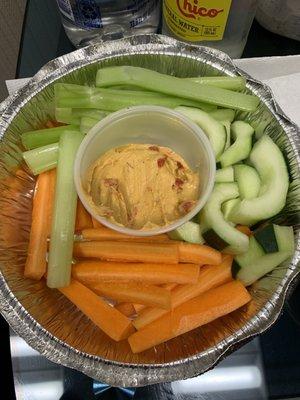 The Hummus they provided