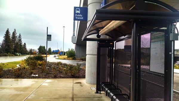 Sacramento International Airport Terminal B Bus Stop - Across from Terminal