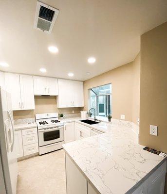 Remodeled kitchen