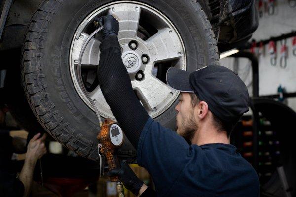 It's important to check your tire pressure!