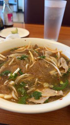 Beef & Brisket Pho note this doesn't contain the brisket but I would enjoy it just haven't yet! I had already mixed in toppings.