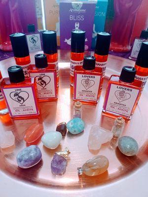 Chakra oils for love balancing and clarity