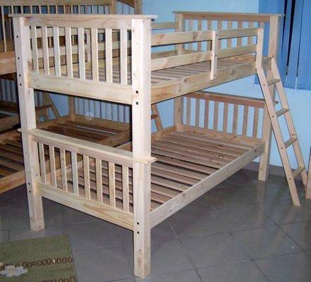 Custom Made Solid Wood Twin Over Twin Stackable Bed