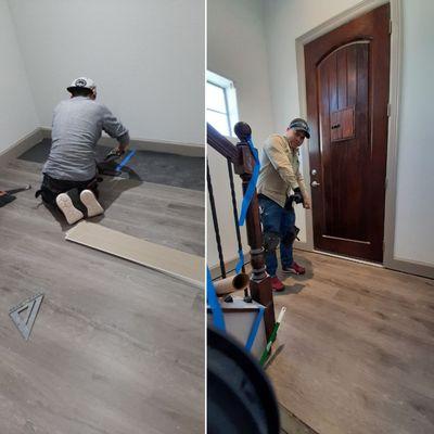 Laminate floors installation