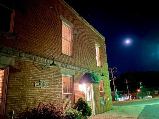 Moonlit skies over the Tunnel Inn