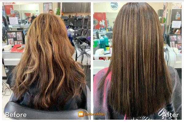 Before & After - Blow Dry and Cut