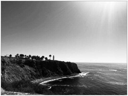 View of the Point Vicente Lighthouse. #BnWPhotography #PalosVerdesPeninsula