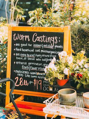 Worm castings are a great way to feed your plants