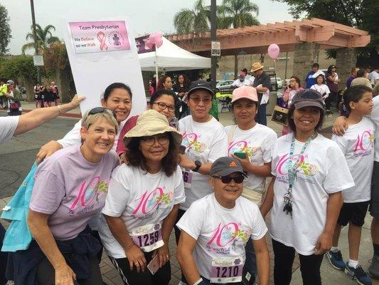 Congregations join together to walk in the Redlands Believe Walk.