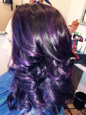 Beautiful purple highlights!!!