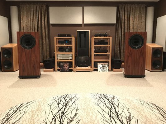 This is the Cane Creek AV listening room, just for music.